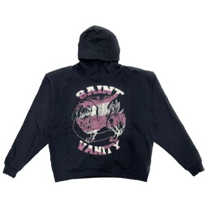 Black/Burgundy Saint Vanity Hoodie