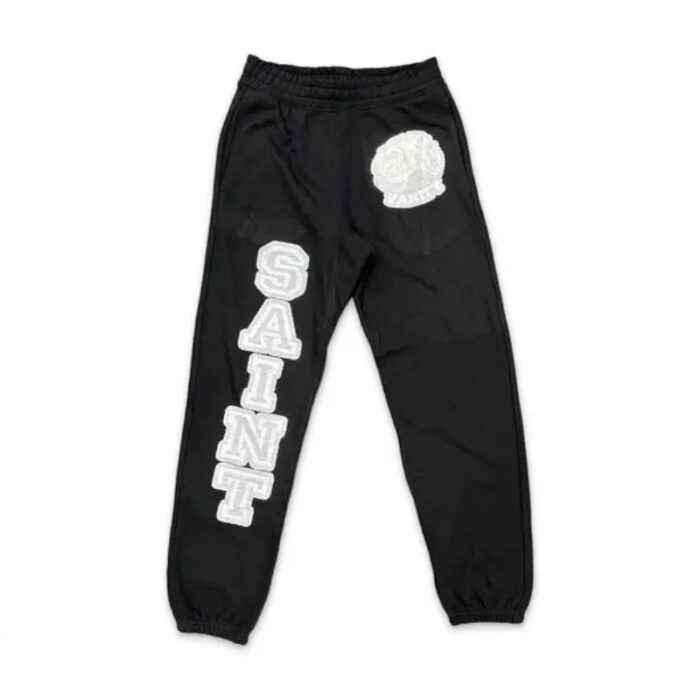 Black/Grey Saint Vanity Logo Sweatpants