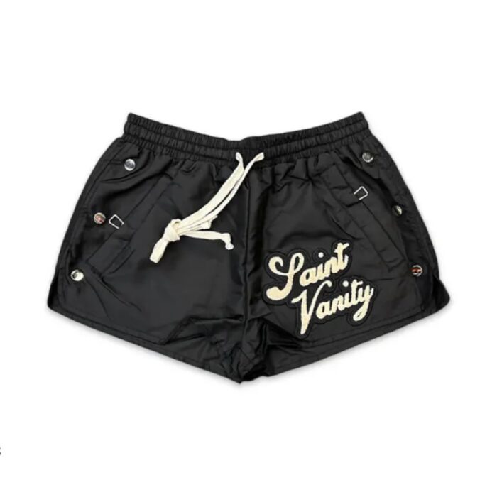 Black Saint Vanity Logo Nylon Shorts