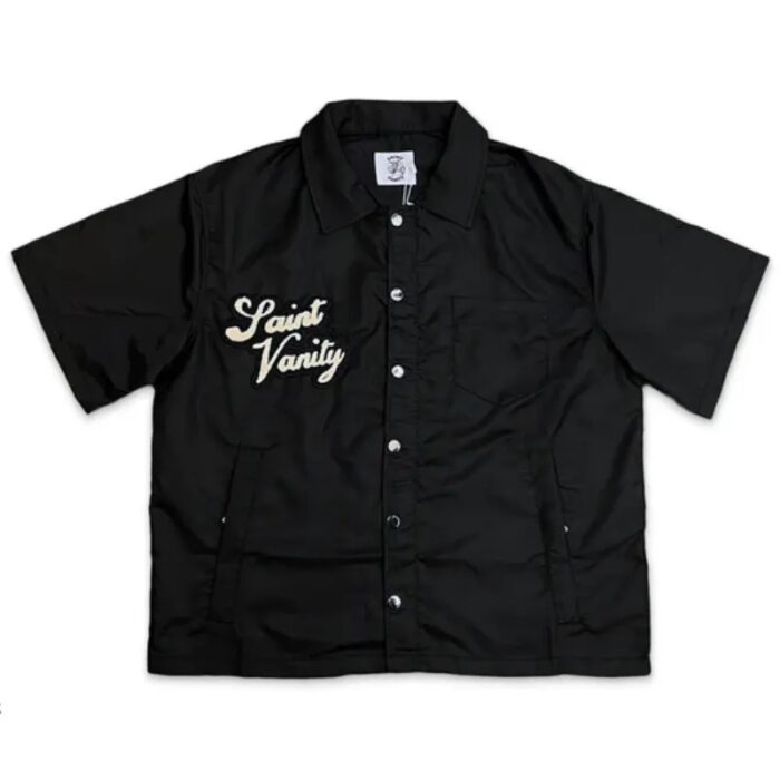 Black Saint Vanity Nylon Button-Up Tee