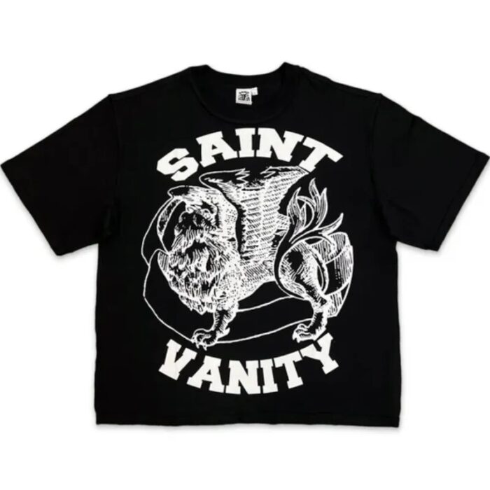 Black Saint Vanity White Logo Tee