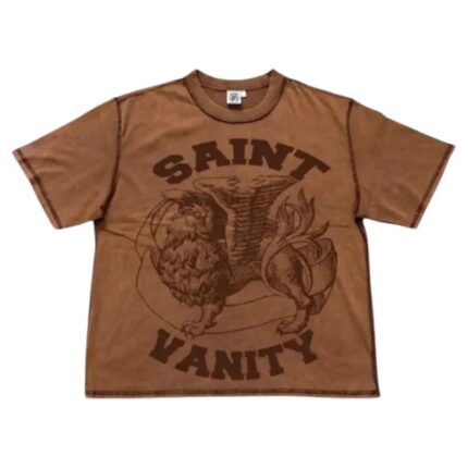 Brown Saint Vanity Classic Logo Griffin T-Shirt