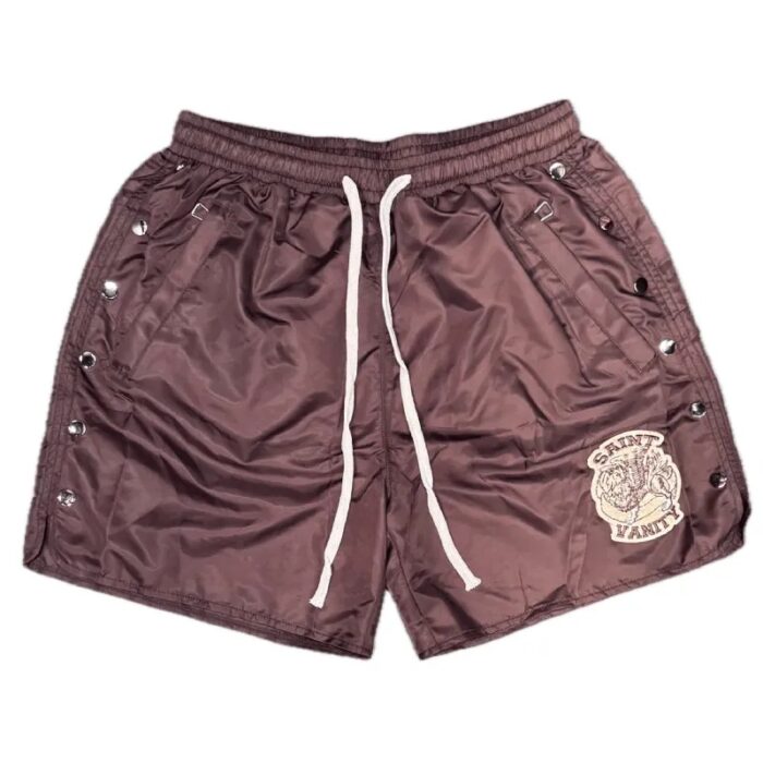 Burgundy Saint Vanity Nylon Short