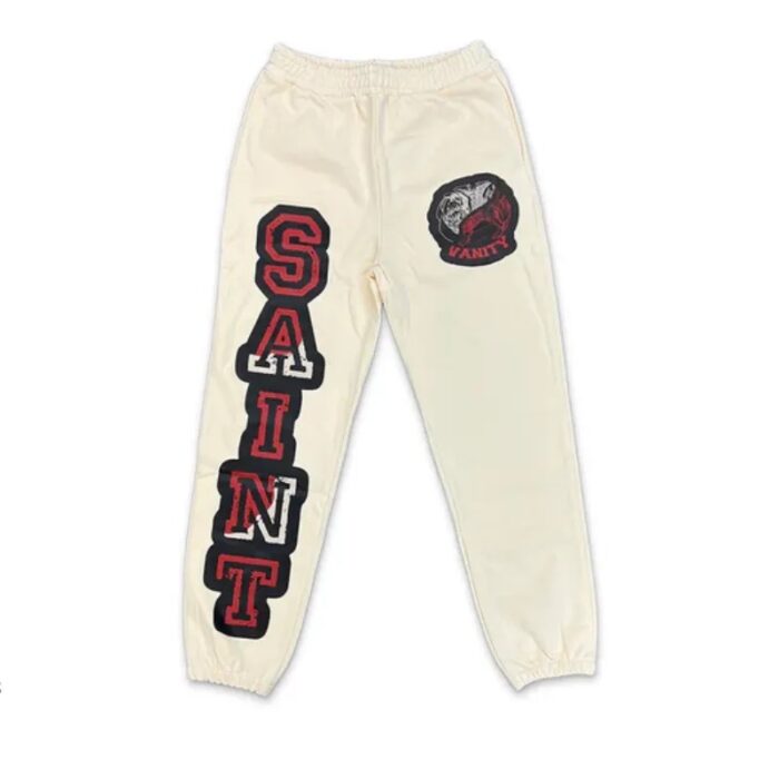 Cream Saint Vanity Logo Sweatpants