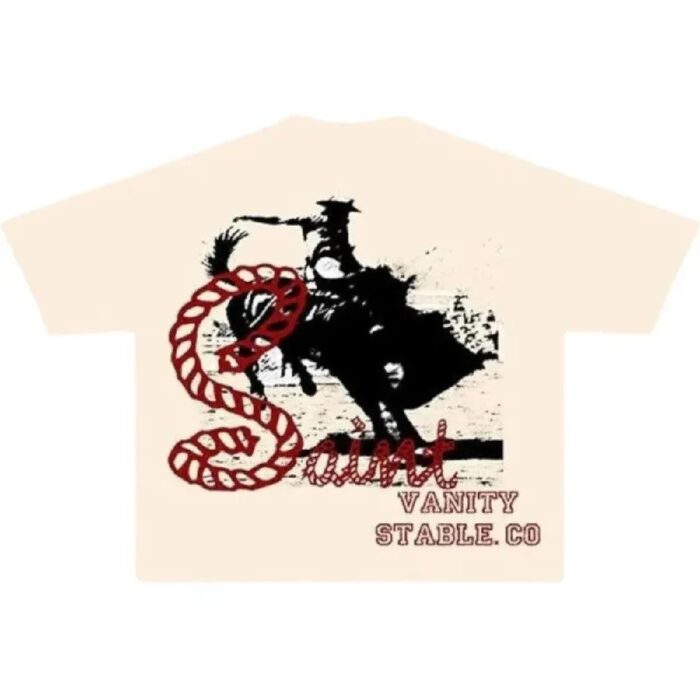 Cream Saint Vanity Stable Logo T-Shirt