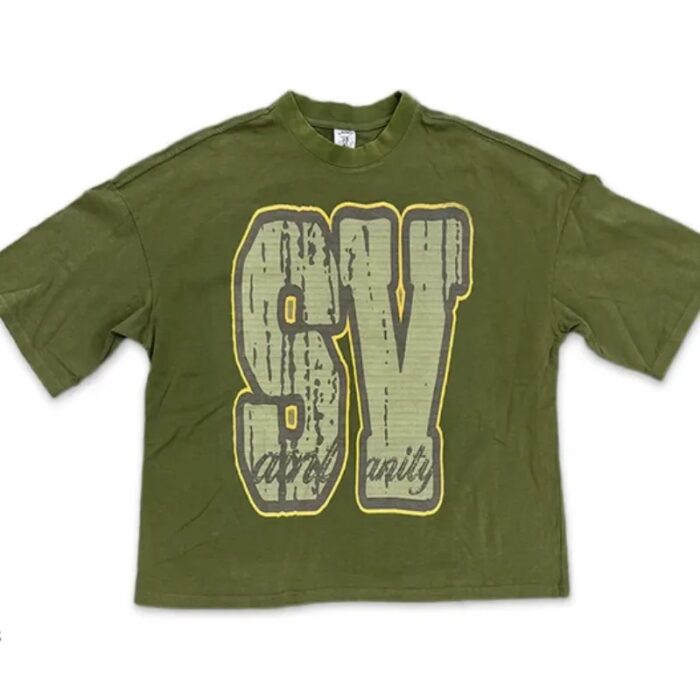 Olive Green Saint Vanity SV Tee