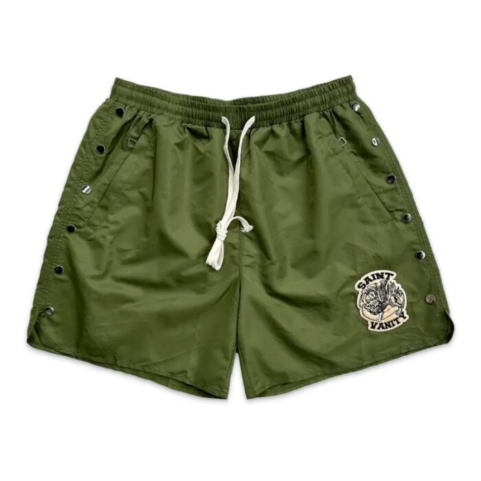 Olive Saint Vanity Logo Nylon Shorts